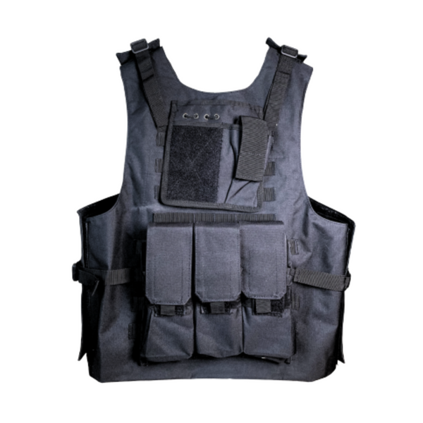 MOLLE Plate Carrier Vest with 4 Pouches
